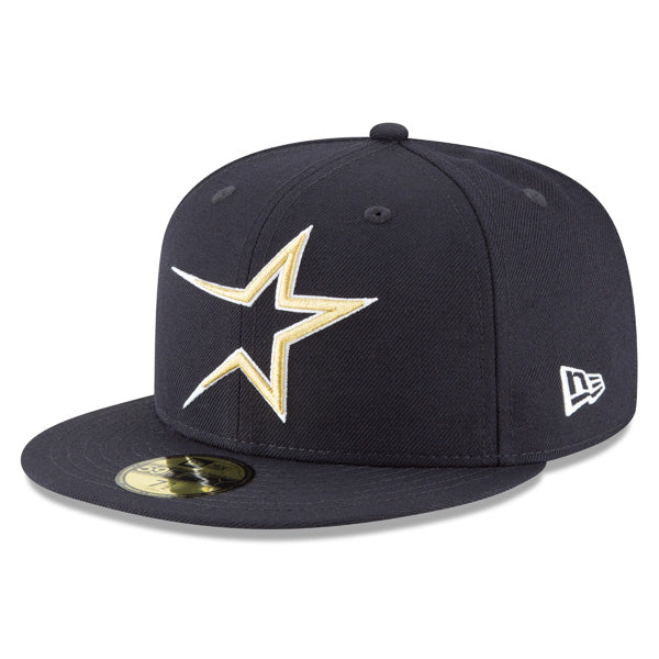 Houston Astros New Era 1994 Cooperstown Collection 59Fifty Fitted Hat - Navy/Gold