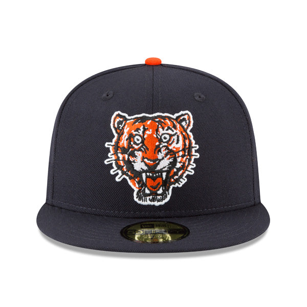 Detroit Tigers New Era 1957 Cooperstown Collection 59Fifty Fitted Hat - Navy/Orange
