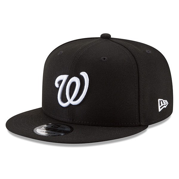 Washington Nationals Basic Snapback 9Fifty New Era MLB Adjustable Hat - Black/White