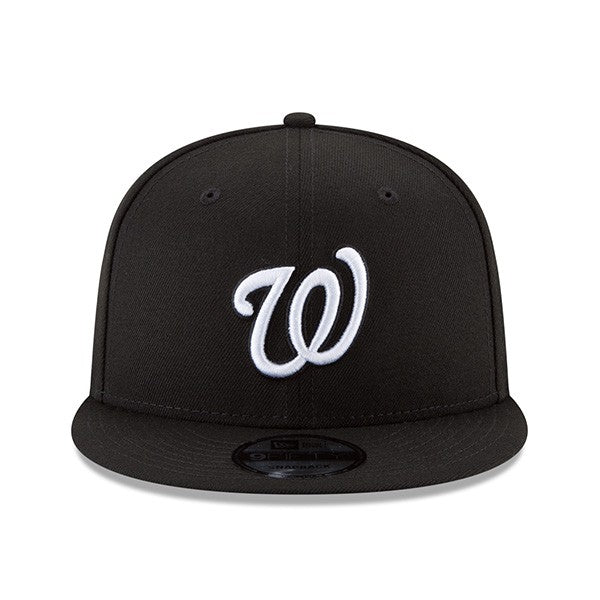 Washington Nationals Basic Snapback 9Fifty New Era MLB Adjustable Hat - Black/White