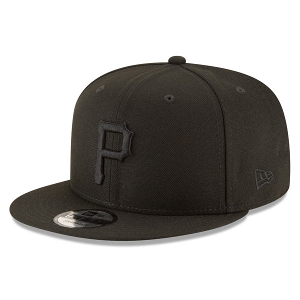 Pittsburgh Pirates Basic Snapback 9Fifty New Era MLB Adjustable Hat - Black/Black
