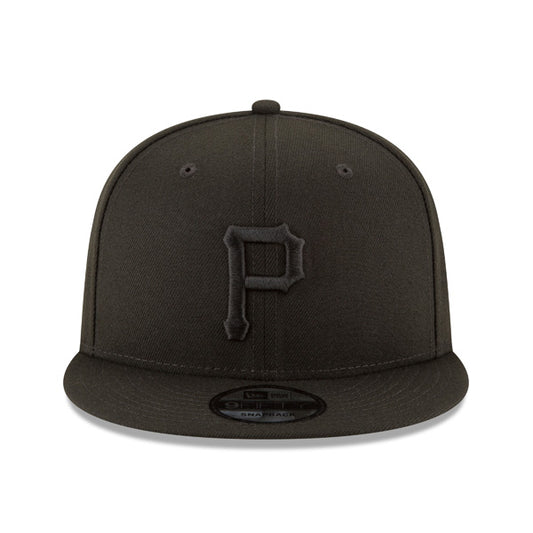 Pittsburgh Pirates Basic Snapback 9Fifty New Era MLB Adjustable Hat - Black/Black