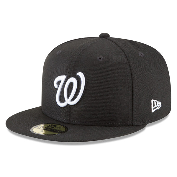 Washington Nationals New Era CLASSIC Black-White 59Fifty Fitted MLB Hat