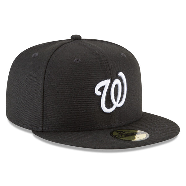 Washington Nationals New Era CLASSIC Black-White 59Fifty Fitted MLB Hat