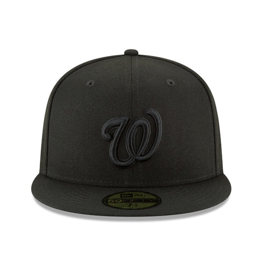 Washington Nationals New Era CLASSIC BOB Black on Black 59Fifty Fitted MLB Hat