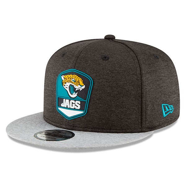 Jacksonville Jaguars New Era 2018 NFL Sideline Road Official 9Fifty Snapback Hat