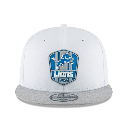Detroit Lions New Era 2018 NFL Sideline Road Official 9Fifty Snapback Hat