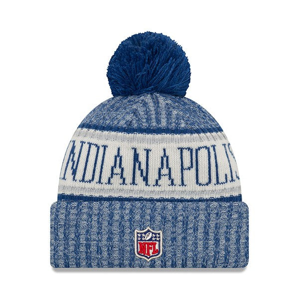 Indianapolis Colts New Era 2018 NFL On-Field SPORT KNIT Cuffed Pom Hat