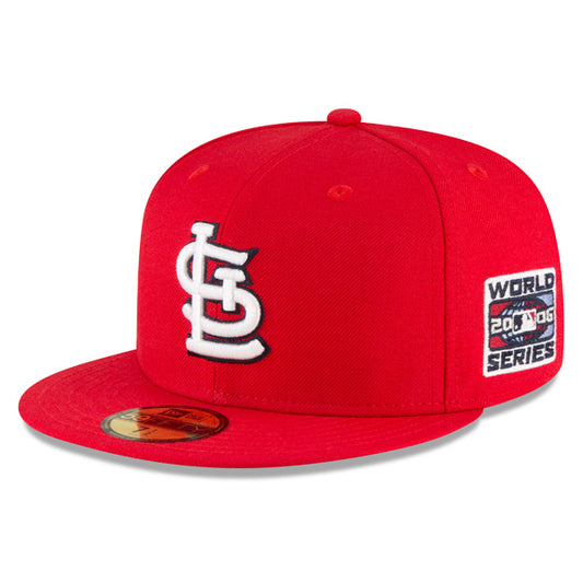 St.Louis Cardinals New Era 2006 WORLD SERIES Side Patch 59FIFTY Fitted MLB Hat – Red