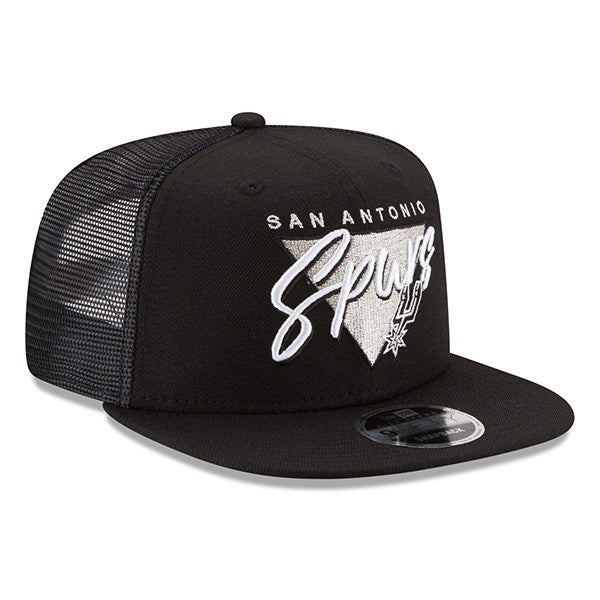 San Antonio Spurs New Era Retro Fresh Front Trucker Mesh 9FIFTY Snapback Adjustable Hat