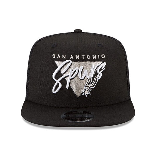 San Antonio Spurs New Era Retro Fresh Front Trucker Mesh 9FIFTY Snapback Adjustable Hat