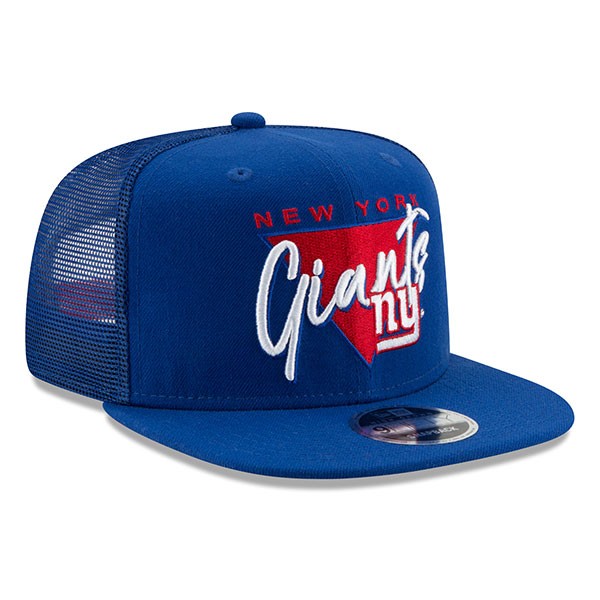 New York Giants New Era Retro Fresh Front Trucker Mesh 9FIFTY Snapback Adjustable Hat