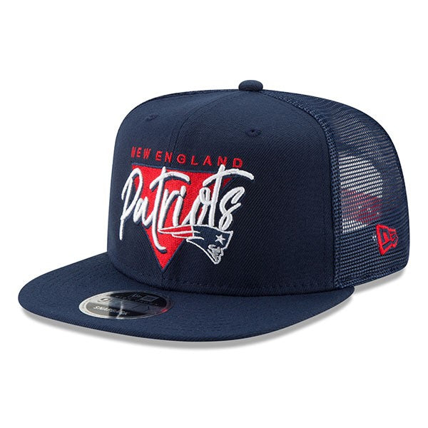 New England Patriots New Era Retro Fresh Front Trucker Mesh 9FIFTY Snapback Adjustable Hat