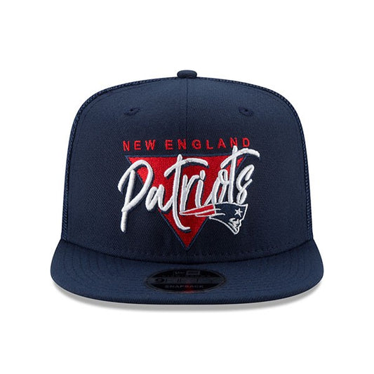 New England Patriots New Era Retro Fresh Front Trucker Mesh 9FIFTY Snapback Adjustable Hat