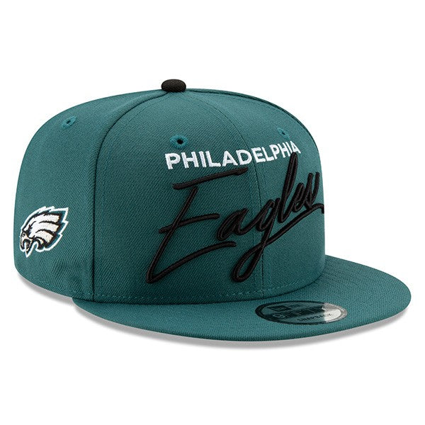 Philadelphia Eagles New Era SCRIPT TURN 9Fifty Snapback Adjustable Hat