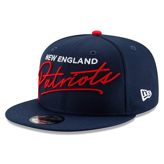 New England Patriots New Era SCRIPT TURN 9Fifty Snapback Adjustable Hat