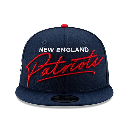 New England Patriots New Era SCRIPT TURN 9Fifty Snapback Adjustable Hat