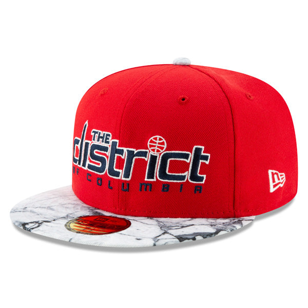 Washington Wizards THE DISTRICT New Era Color Flip Fitted 59Fifty NBA Hat - Red/White/Navy
