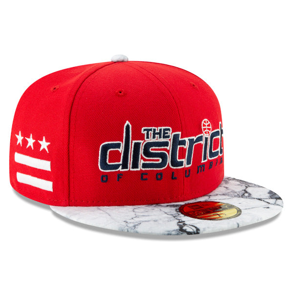 Washington Wizards THE DISTRICT New Era Color Flip Fitted 59Fifty NBA Hat - Red/White/Navy