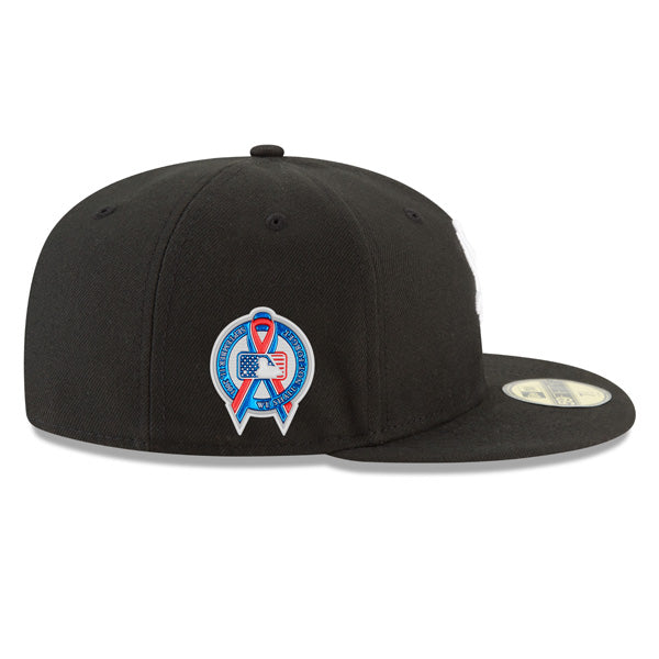 Chicago White Sox New Era EXCLUSIVE 911 MEMORIAL 59Fifty Fitted Hat - Black/Black Bottom