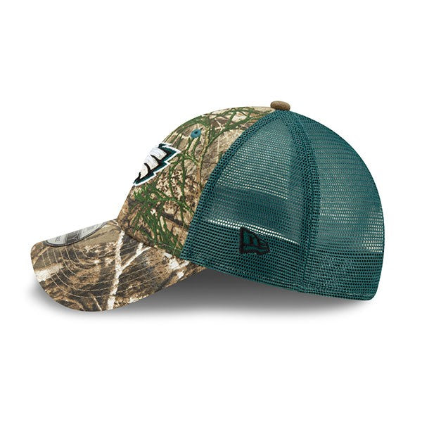 Philadelphia Eagles New Era Trucker Mesh 9FORTY Snapback Hat - Realtree Camo