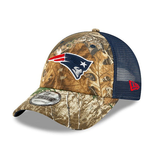 New England Patriots New Era Trucker Mesh 9FORTY Snapback Hat - Realtree Camo