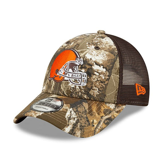 Cleveland Browns New Era Trucker Mesh 9FORTY Snapback Hat - Realtree Camo