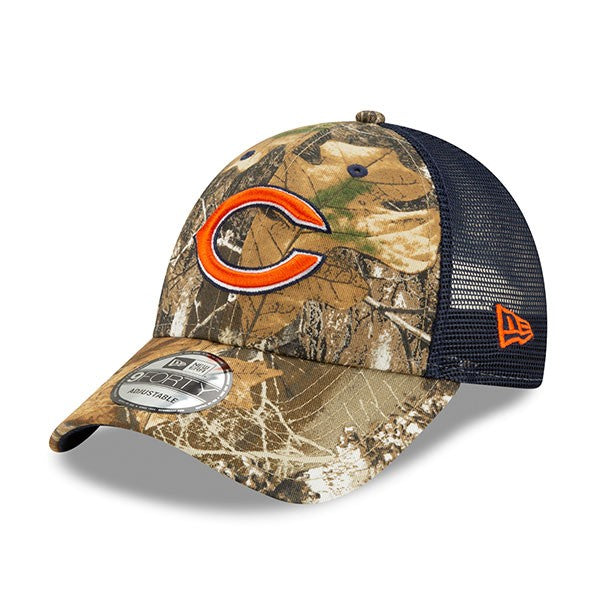 Chicago Bears New Era Trucker Mesh 9FORTY Snapback Hat - Realtree Camo