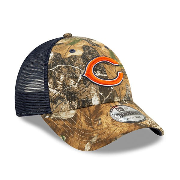 Chicago Bears New Era Trucker Mesh 9FORTY Snapback Hat - Realtree Camo