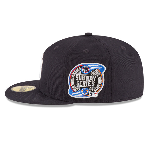 New York Yankees New Era SUBWAY SERIES Side Patch 59FIFTY Fitted MLB Hat – Navy
