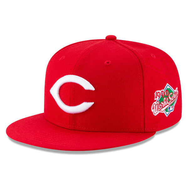Cincinnati Reds New Era 1990 WORLD SERIES Side Patch 59FIFTY Fitted MLB Hat – Red