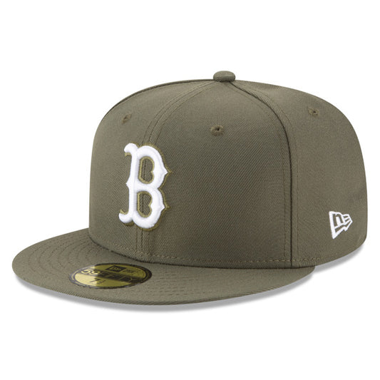 Boston Red Sox New Era MLB CLASSICS 59Fifty Fitted Hat- Olive