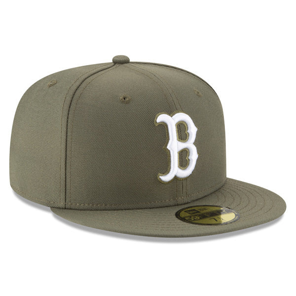 Boston Red Sox New Era MLB CLASSICS 59Fifty Fitted Hat- Olive