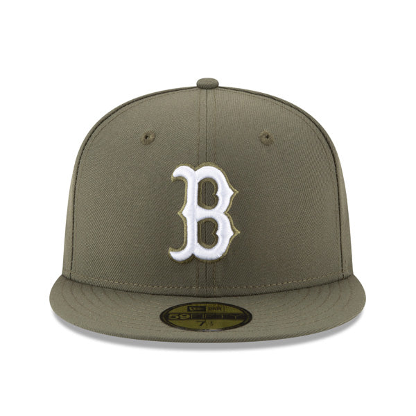 Boston Red Sox New Era MLB CLASSICS 59Fifty Fitted Hat- Olive