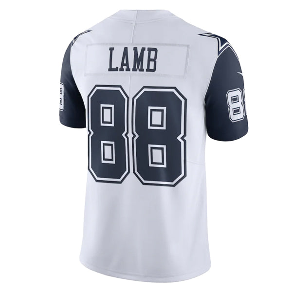 CeeDee Lamb Dallas Cowboys NFL Nike Vapor Untouchable Color Rush Limited  Jersey - White/Navy