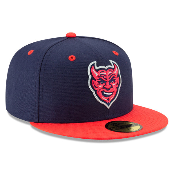 Iowa Cubs (Demonios) New Era Copa de la Diversion (FUN CUP) 59FIFTY Fitted Hat - Navy/Lava Red
