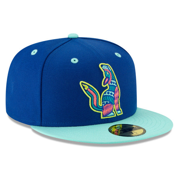 Hillsboro Hops (Lúpulos) New Era Copa de la Diversion (FUN CUP) 59FIFTY Fitted Hat - Royal/Mint