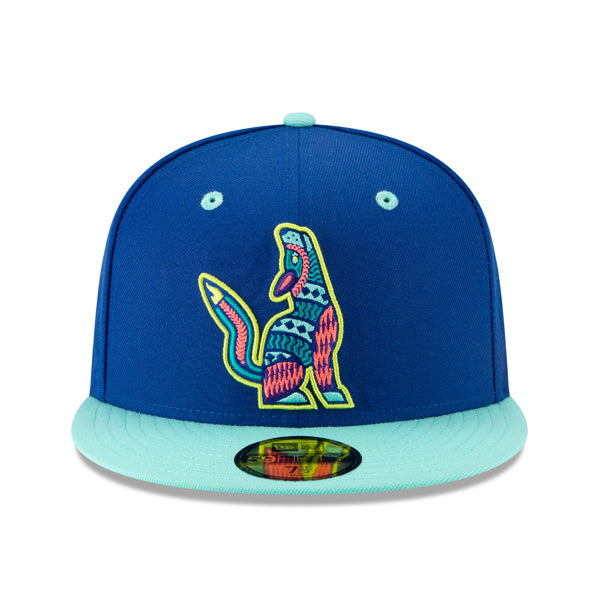 Hillsboro Hops (Lúpulos) New Era Copa de la Diversion (FUN CUP) 59FIFTY Fitted Hat - Royal/Mint