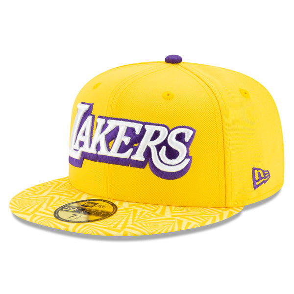 Los Angeles Lakers New Era City Series Fitted 59Fifty NBA Hat - Yellow