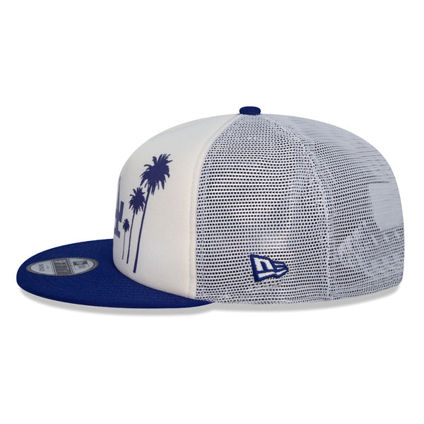 Los Angeles Dodgers New Era 2022 MLB All-Star Game Palm Tree Trucker 9FIFTY Snapback Hat -White/Royal