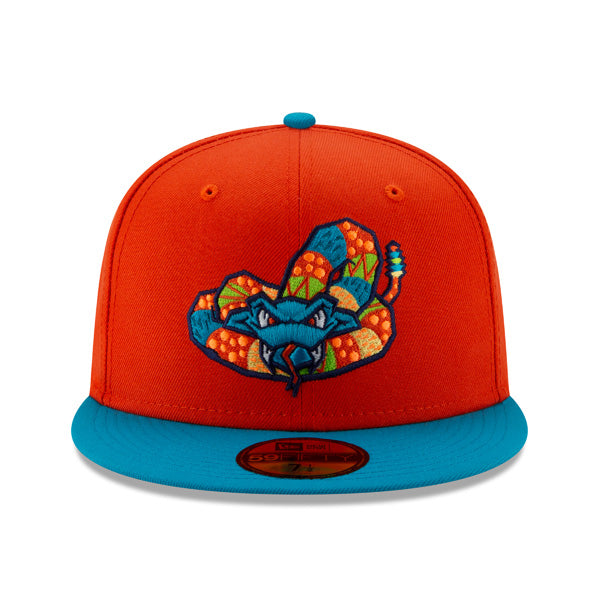 Wisconsin Timber Rattlers (Cascabeles) New Era Copa de la Diversion (FUN CUP) 59FIFTY Fitted Hat - Red/Teal