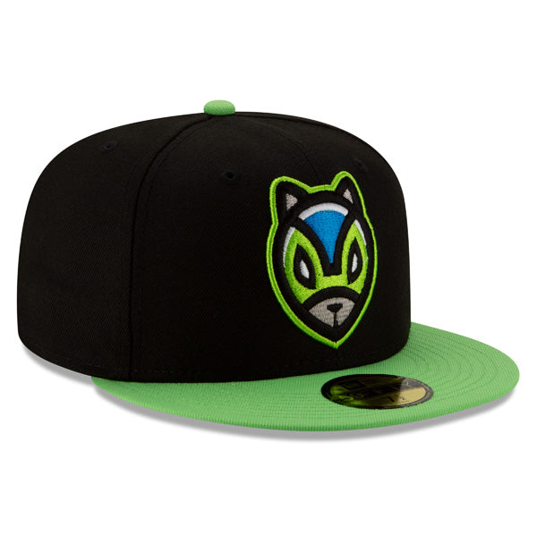 Richmond Flying Squirrels (ARDILLA VOLADORA) New Era Copa de la Diversion (FUN CUP) 59FIFTY Fitted Hat - Black/Lime