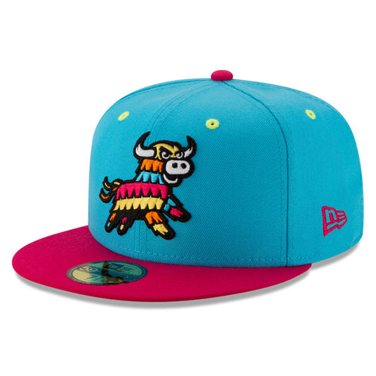 Erie SeaWolves (Piñatas) New Era Copa de la Diversion (FUN CUP) 59FIFTY Fitted Hat - Vice Blue/Pink