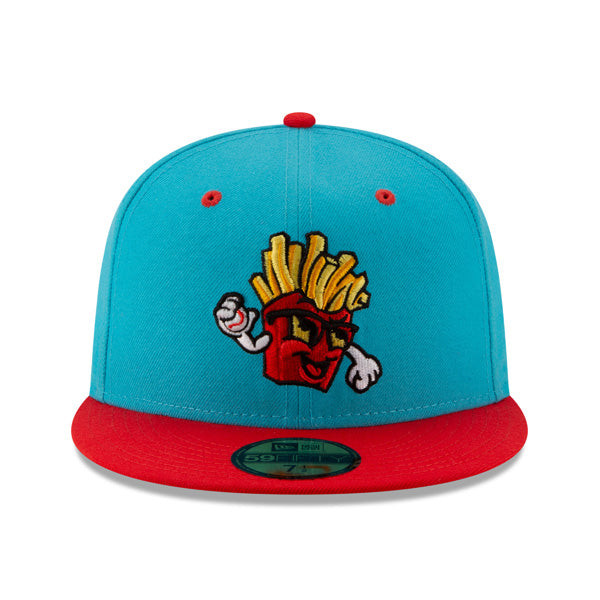 Boise Hawks (PAPAS FRITAS) New Era Copa de la Diversion (FUN CUP) 59FIFTY Fitted Hat - Teal/Red