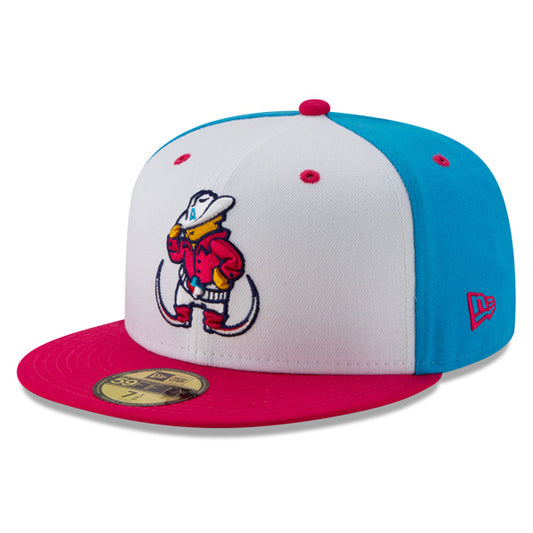 Amarillo Sod Poodles (POINTY BOTAS) New Era Copa de la Diversion (FUN CUP) 59FIFTY Fitted Hat - Vice Blue/Pink