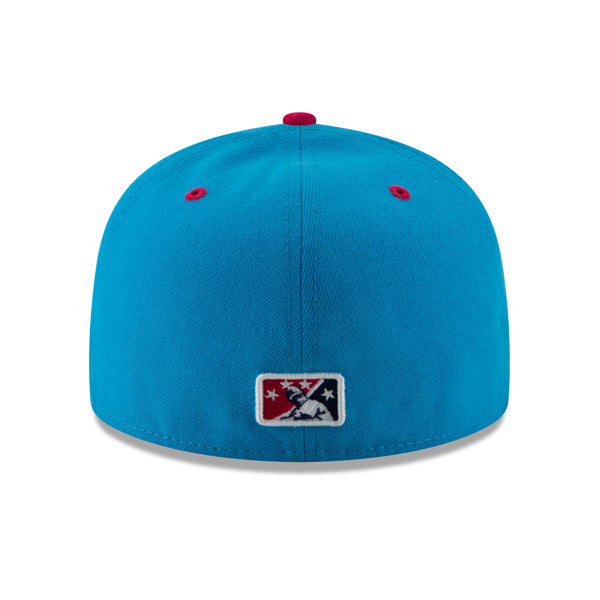 Amarillo Sod Poodles (POINTY BOTAS) New Era Copa de la Diversion (FUN CUP) 59FIFTY Fitted Hat - Vice Blue/Pink