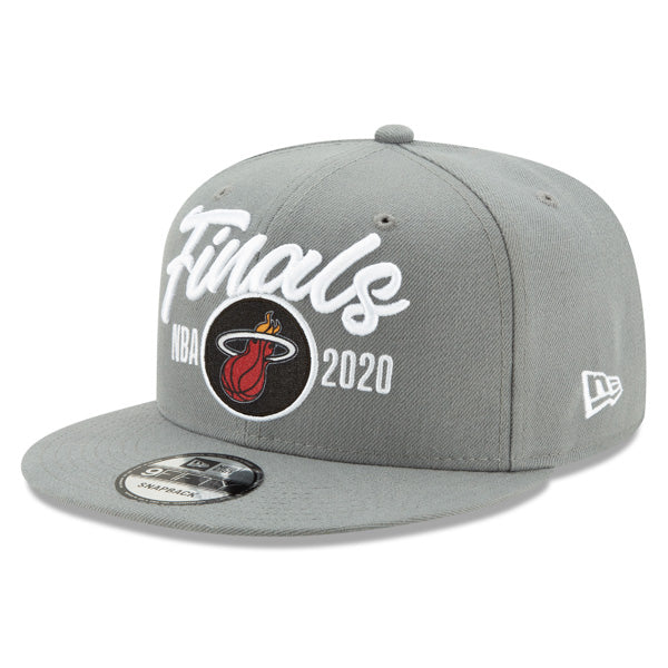 Miami Heat New Era 2020 NBA Eastern Conference Champions Locker Room 9FIFTY Snapback Hat - Gray