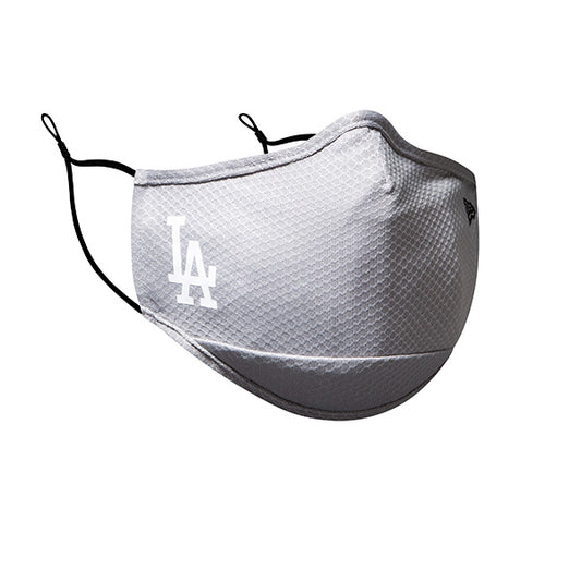 Los Angeles Dodgers New Era Adult MLB On-Field Face Covering Mask - Gray