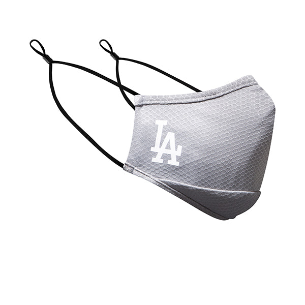 Los Angeles Dodgers New Era Adult MLB On-Field Face Covering Mask - Gray