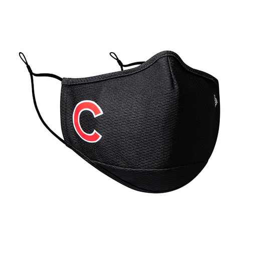 Chicago Cubs New Era Adult MLB On-Field Face Covering Mask - Black